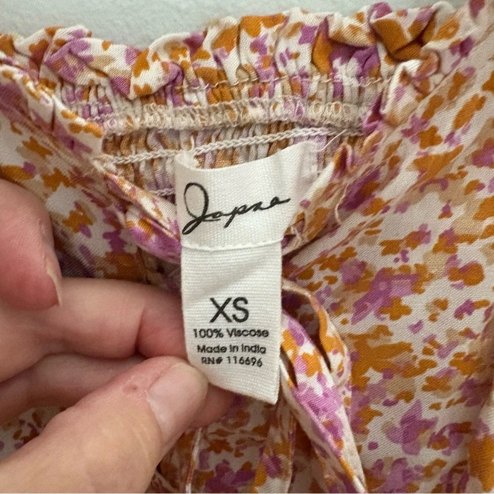 Japan Chic Floral Midi Dress with Ruffle Straps - Picture 7 of 12